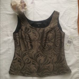 NWT Kasper patterned work tank
